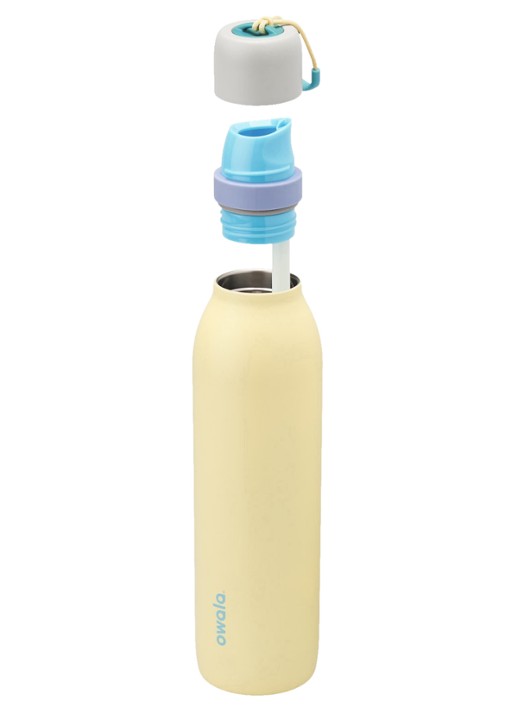 Owala FreeSip Twist waterfles 71 cl - voorkant 2 lichtgeel