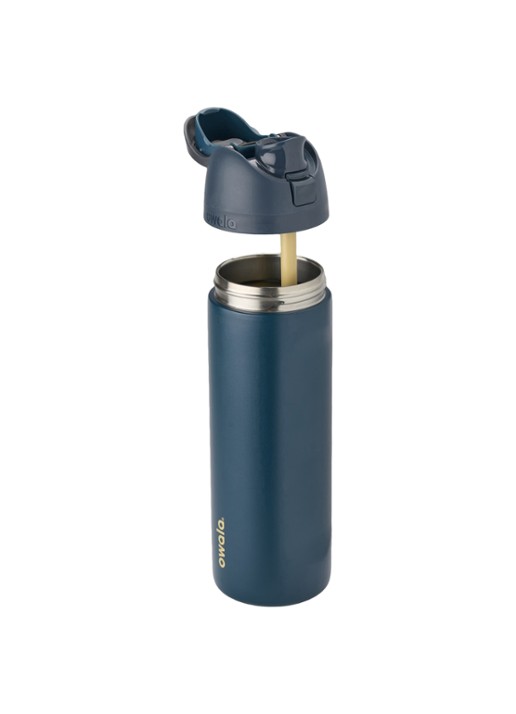 Owala FreeSip waterfles 71 cl - voorkant 2 donkerblauw