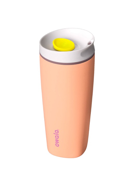 Owala SmoothSip Slider thermosbeker 59 cl - voorkant 2 perzikroze