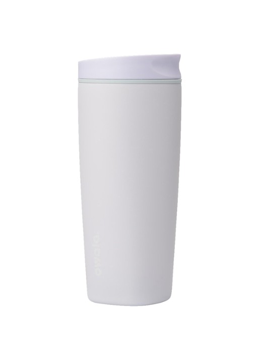 Owala SmoothSip Slider thermosbeker 59 cl - voorkant lichtgrijs