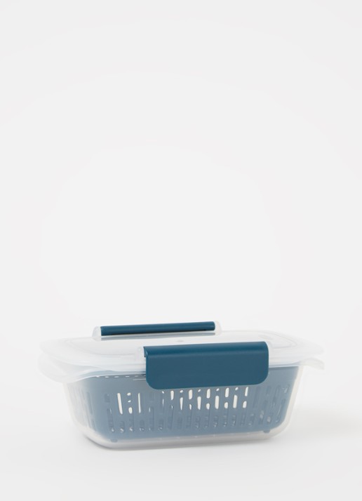 Oxo Prep & Go fruitbakje met vergiet 450 ml - voorkant 2 wit