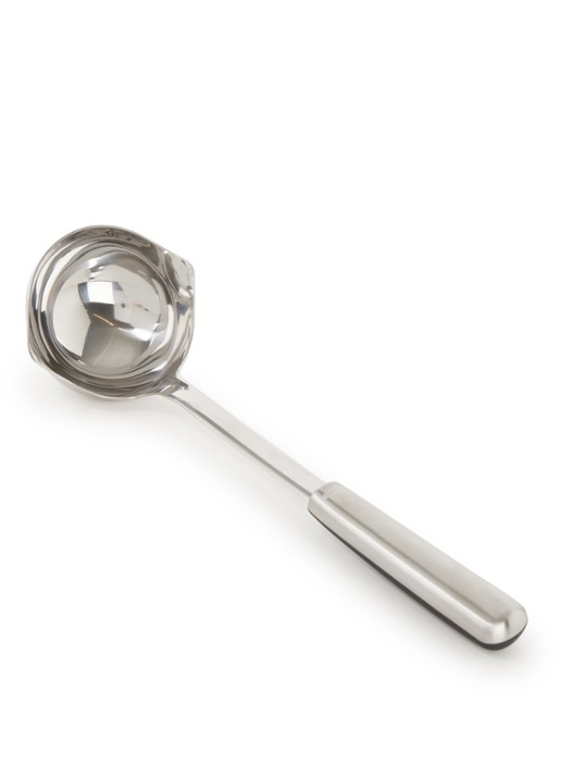 Oxo Steel soeplepel 33 cm - voorkant zilver