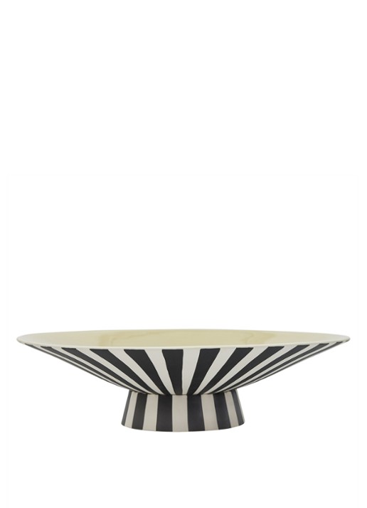 OYOY Living Design Toppu fruitschaal 39 cm - voorkant zwart