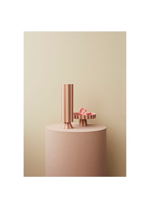 OYOY Living Design Toppu vaas 31 cm - voorkant 2 lichtroze