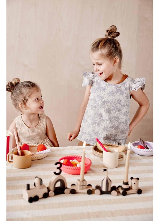 OYOY Mellow kinderbestekset 3-delig  - achterkant 3 beige
