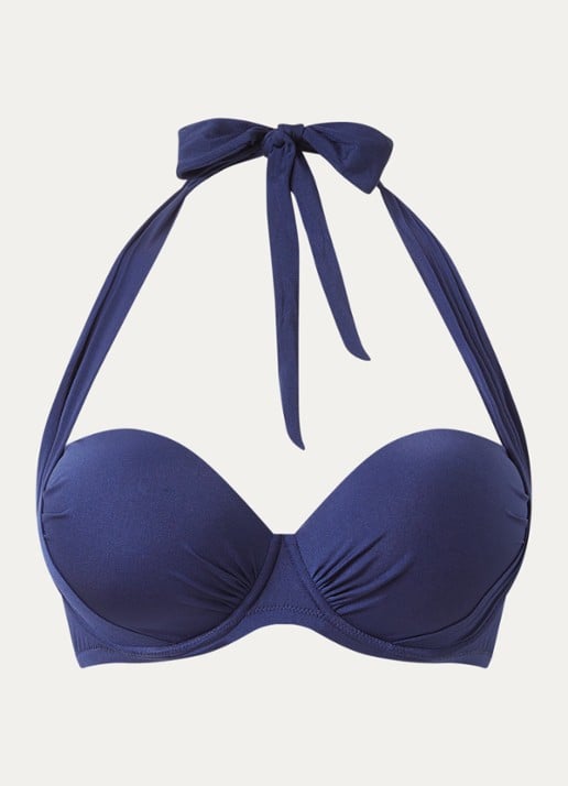 Pain de Sucre Django halter bikinitop - voorkant donkerblauw
