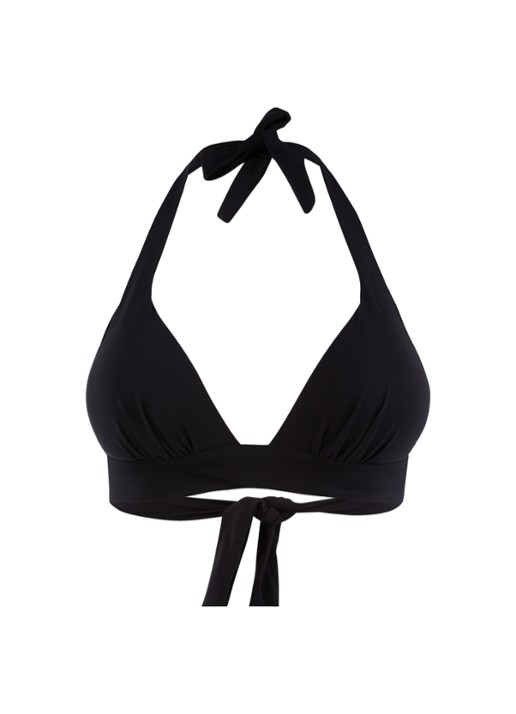 Pain de Sucre Donia halter bikinitop - voorkant 2 zwart