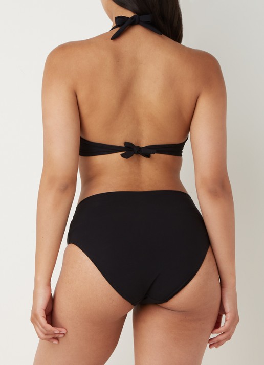 Pain de Sucre Fabia halter bikinitop met beugel - achterkant zwart