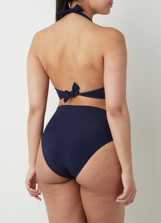 Pain de Sucre Fabia halter bikinitop met beugel - achterkant 4 donkerblauw