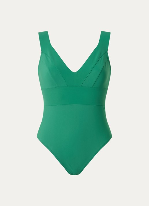 Pain de Sucre Pipper badpak met V-hals - voorkant 2 groen
