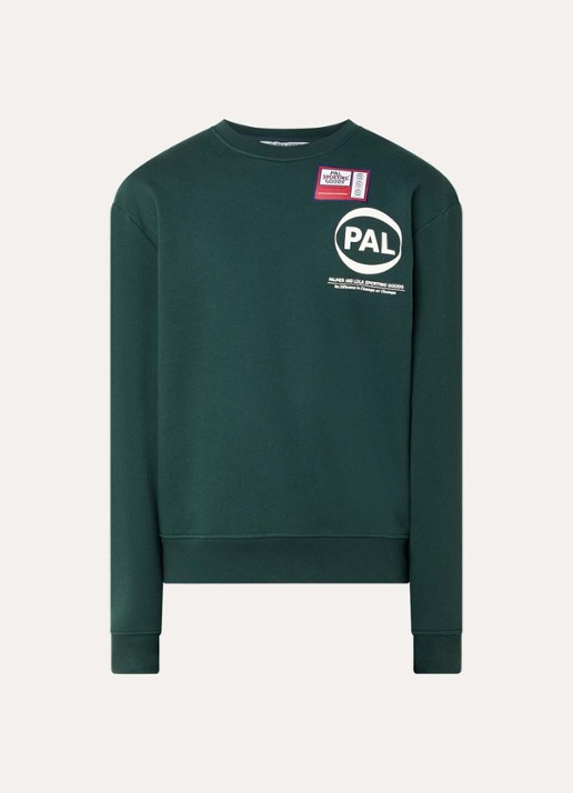 PAL Sporting Goods Game sweater met logoprint - voorkant 2 groen