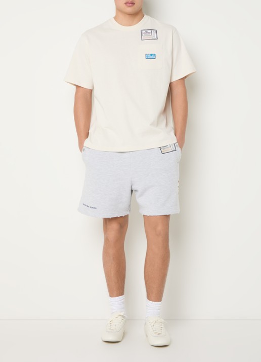 PAL Sporting Goods Garage Goods T-shirt met logo- en backprint - voorkant 4 creme