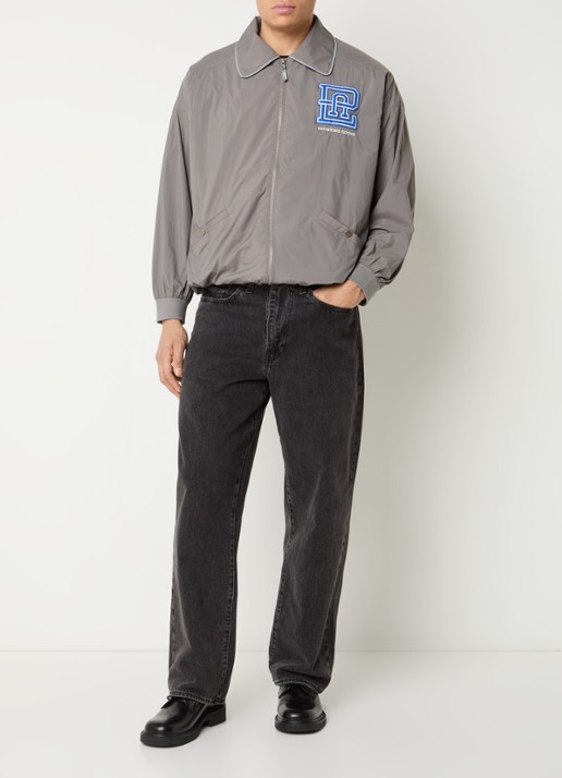 PAL Sporting Goods Jack met logoborduring en backprint - voorkant 2 grijs