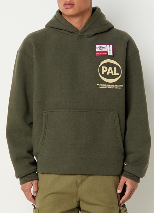 PAL Sporting Goods Pre Game hoodie met logo- en backprint - achterkant 3 bronsgroen
