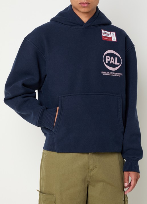 PAL Sporting Goods Pre Game hoodie met logo- en backprint - detail donkerblauw