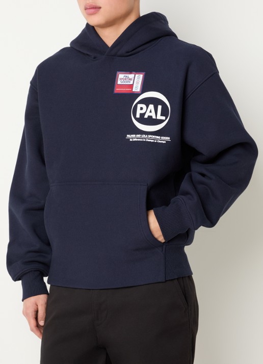 PAL Sporting Goods Pre game hoodie met logoprint - achterkant 3 donkerblauw