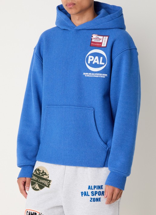 PAL Sporting Goods Pre Game oversized hoodie met logo - detail blauw
