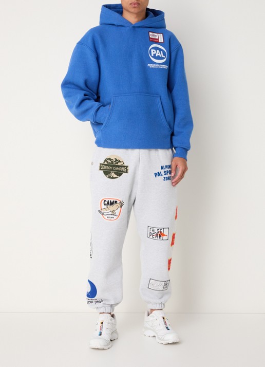 PAL Sporting Goods Pre Game oversized hoodie met logo - voorkant 4 blauw