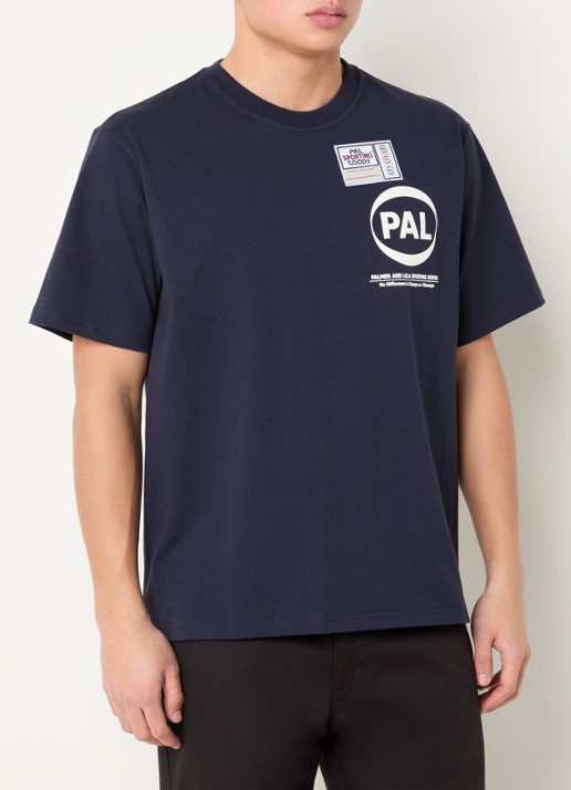 PAL Sporting Goods Pre Game T-shirt met logo- en backprint - achterkant 4 donkerblauw