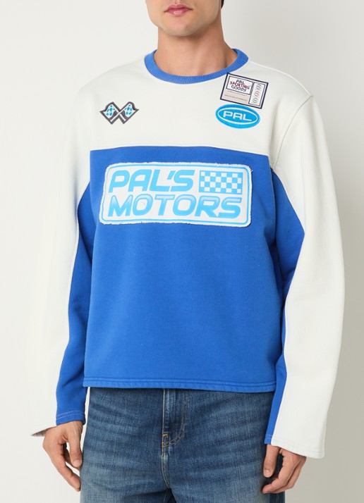 PAL Sporting Goods Race Day sweater met borduring - achterkant 4 kobaltblauw