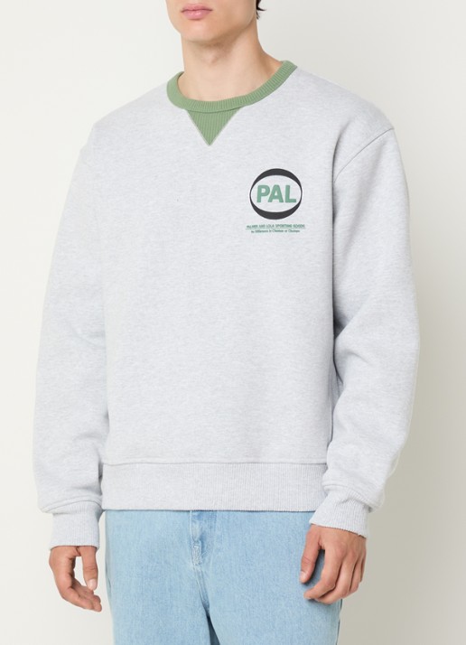 PAL Sporting Goods Sweater met logo - detail 2 grijsmele