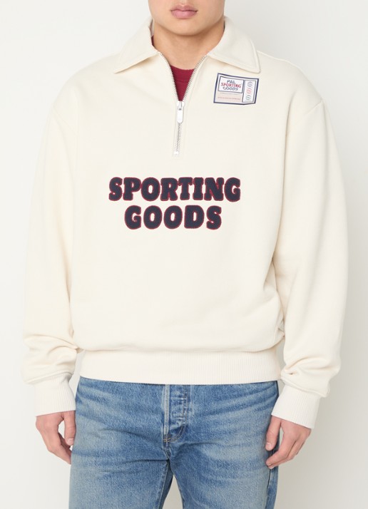 PAL Sporting Goods Swing For The Fences sweater met logoborduring - achterkant gebroken wit