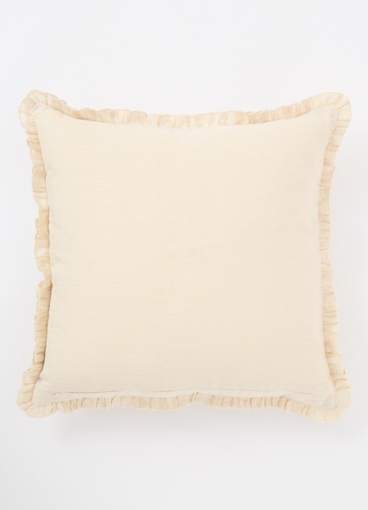 Palais Carry sierkussen 50 x 50 cm - detail 3 beige