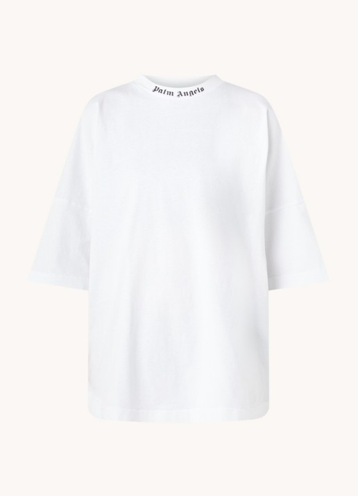Palm Angels Oversized T-shirt met logo- en backprint