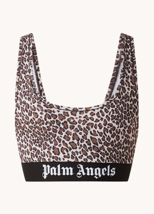 Palm Angels Sport bh met light support en panterprint