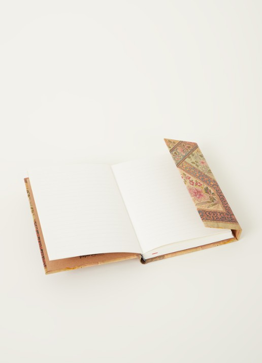 Paperblanks Filigree Floral Ivory gelinieerd notitieboek 13 x 18 cm - detail 3 lichtbruin