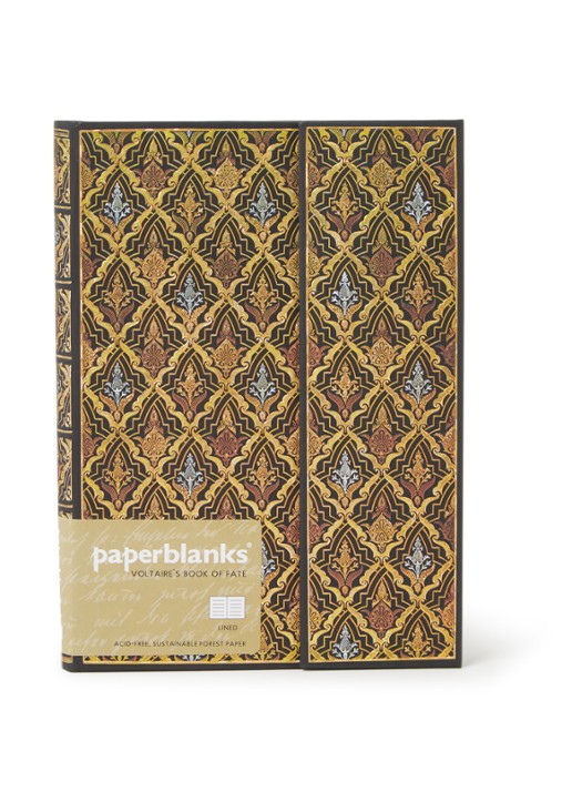 Paperblanks Hardcover Notebook Destiny Mid notitieboek - voorkant 2 goud