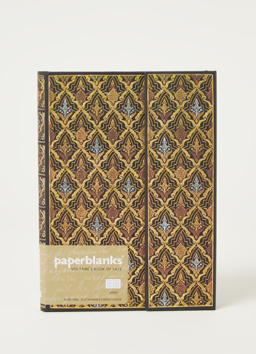 Paperblanks Hardcover Notebook Destiny Mid notitieboek - voorkant 3 goud