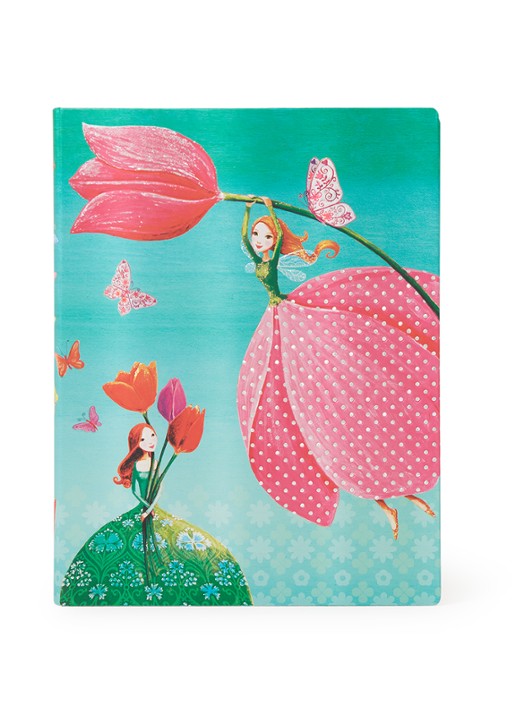 Paperblanks Joyous Springtime notitieboek 23 x 18 cm - voorkant zeegroen