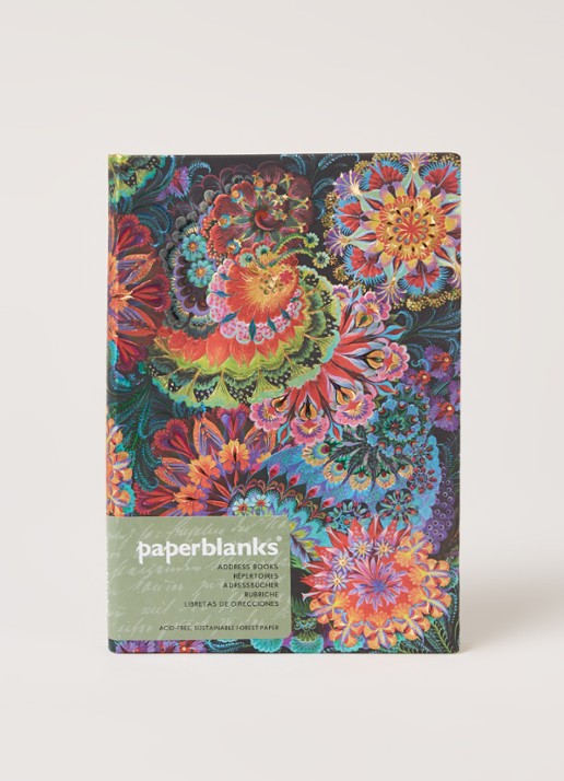 Paperblanks Moonlight Midi adresboek 18 x 12,5 cm - voorkant 2 roze
