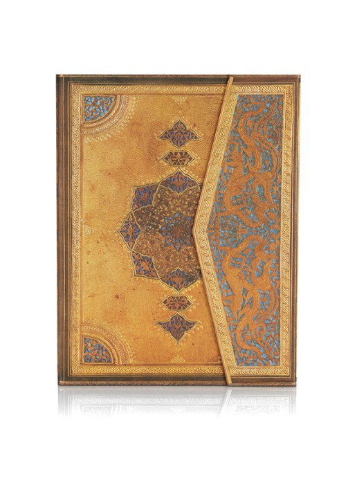 Paperblanks Safavid Ultra gelinieerd notitieboek - voorkant goud