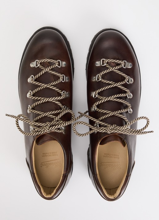 Paraboot Clusaz veterschoen van leer - detail 2 kastanjebruin