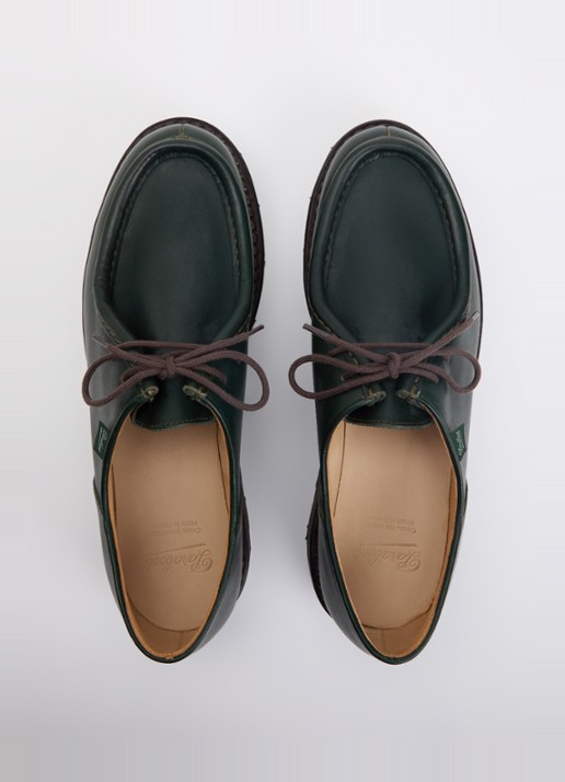 Paraboot Michael veterschoen van leer - detail 2 groen