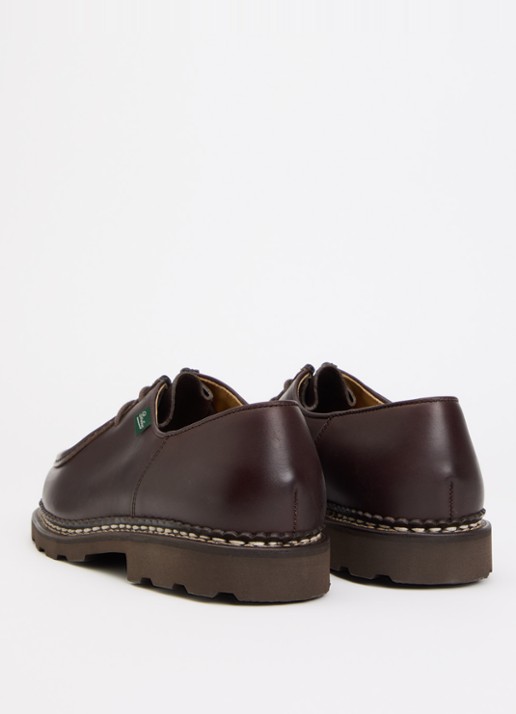 Paraboot Michael veterschoen van leer - achterkant 2 donkerbruin