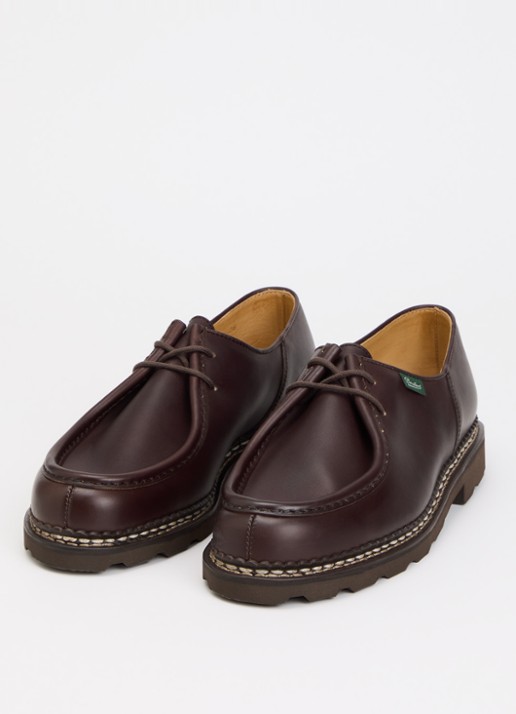 Paraboot Michael veterschoen van leer - detail 3 donkerbruin