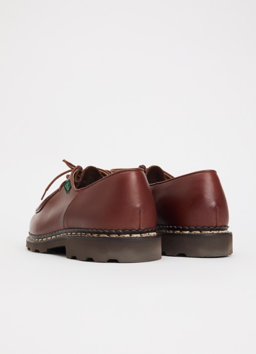 Paraboot Michael veterschoen van leer - achterkant 2 roodbruin