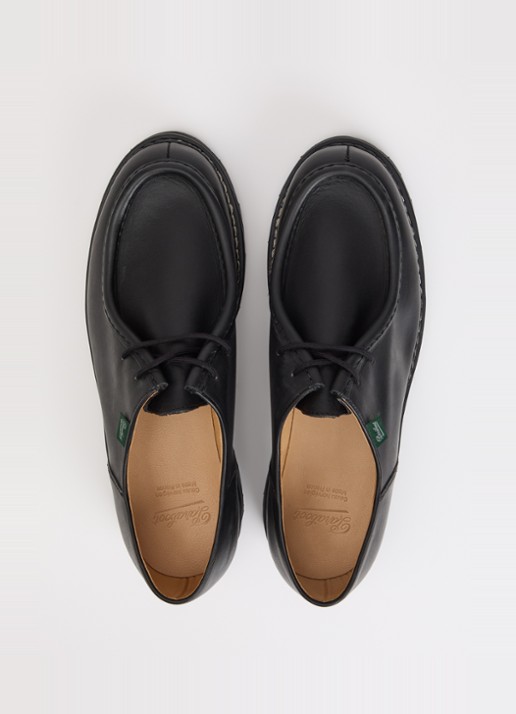 Paraboot Michael veterschoen van leer - detail 4 zwart