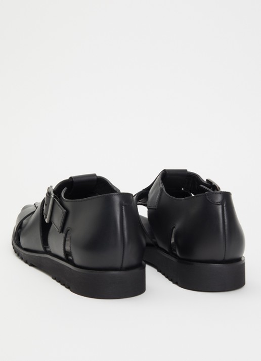 Paraboot Pacific sandaal van leer - achterkant 4 zwart