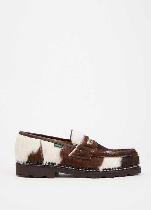 Paraboot Reims loafer van leer met ponyhair