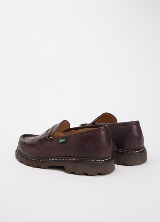 Paraboot Reims loafer van leer - achterkant 5 donkerbruin