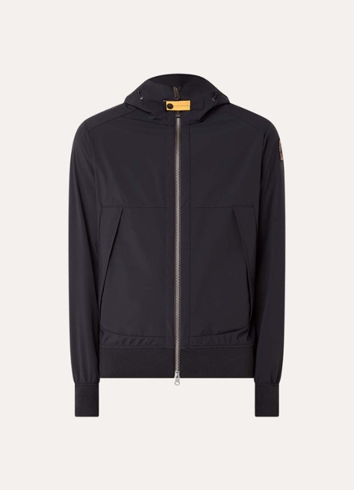 Parajumpers Abner softshell jack met ritszakken - voorkant zwart