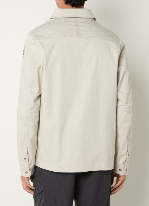 Parajumpers Arabba jack met logo en steekzakken - achterkant creme