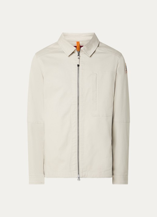 Parajumpers Arabba jack met logo en steekzakken - voorkant 3 creme