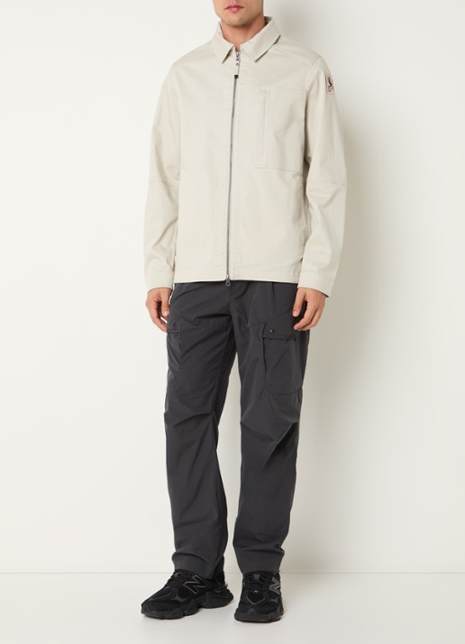 Parajumpers Arabba jack met logo en steekzakken - voorkant 4 creme
