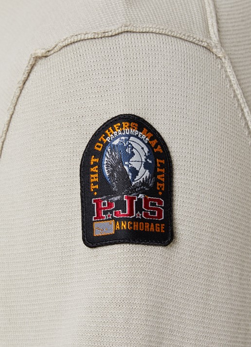 Parajumpers Braw fijngebreide pullover met logo - detail 2 beige