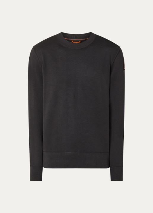 Parajumpers Braw sweater met logo - voorkant antraciet